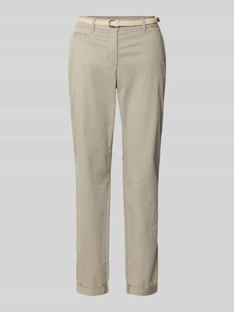 Tom Tailor Slim Fit Chino aus Baumwoll-Mix in Taupe, Gr&ouml;&szlig;e 34/32