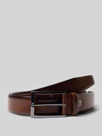 Pierre Cardin Ledergürtel mit Dornschließe in Mittelbraun, Größe 100
