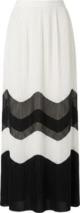 Trussardi Falda Larga Plisada - Skirts - Mujer - Blanco - S