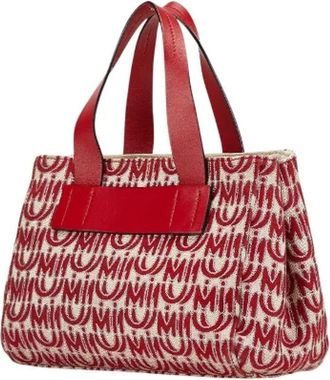 Miu Miu Pre-owned Handbags, female, Red, Size: ONE SIZE Pre-owned Canvas Handbag