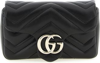 Gucci Black GG Marmont Mini Shoulder Bag