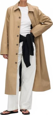 Matteau Long Macintosh Oversized Sweater In Sand