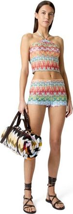 Missoni Top In Viscose With Floral Pattern And Halter Neckline in Multicoloured 2 at Nordstrom, Size 38 It