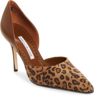 Manolo Blahnik Taylerbinu dOrsay Pump in Ypri 902D/dbrw 2079 at Nordstrom, Size 38.5