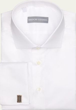 Bergdorf Goodman Mens Cotton Twill French-Cuff Dress Shirt