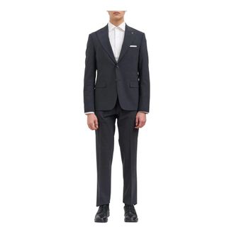 Daniele Alessandrini Kostuums, Heren, Blauw, M, Wol, Abito Giacca + Pantalone