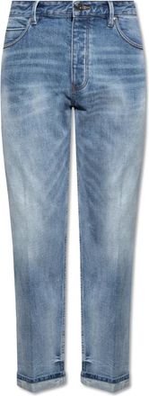Emporio Armani Loose-fit jeans - Heren - Loose Fit Jeans - Blauw - W33 - Katoen - Jeans
