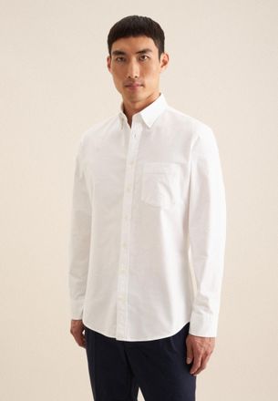 Seidensticker Businesshemd Slim 1/1 Button-Down-Kragen Uni