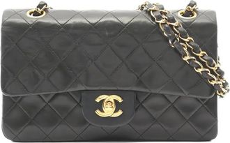 Chanel Borsa a spalla Paris Double Flap 1996-1997 - Nero