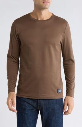 Lucky Brand Brushed Thermal T-Shirt in Chocolate Chip at Nordstrom Rack, Size Small
