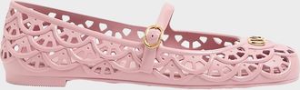 Valentino Garavani 5mm VLogo PVC Ballerina Flats