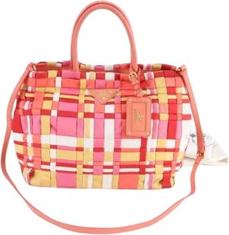 Prada Pre-owned Handbags, female, Multicolor, Size: ONE SIZE Pre-owned Vintage Shoulder Tote