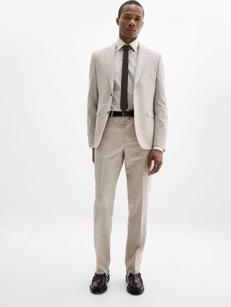 Le 31 Mens Pure wool suit Wool weave by Paulo de Oliveira London fit - Semi-slim