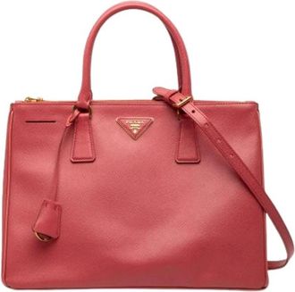 Prada Pre-owned Galleria Satchel - Dames - Vintage Shopper - Roze - ONE Size - Leer - Vintage