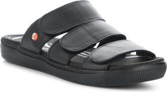 Softinos Slide Sandal in Black Smooth Leather at Nordstrom Rack, Size 6-6.5Us / 37Eu