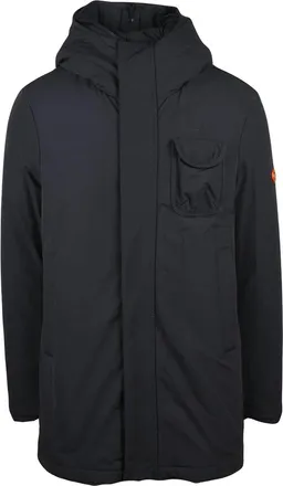 Dekker Padded Black Casual Jacket With Removable Inner Layer