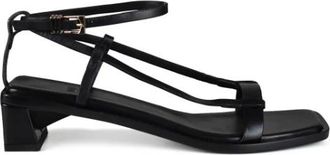 Anest Collective Linea Sandalen - Dames - Sandalen met hakken - Zwart - 39 EU - Leer - Schoenen