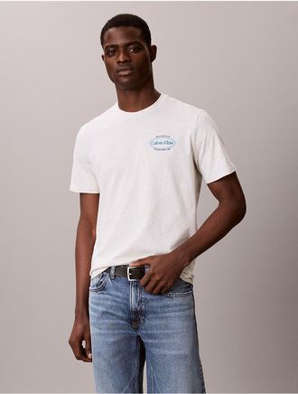 Calvin Klein Jeans Calvin Klein Mens Diner Calvin Klein Graphic Logo Tee - Light/Pastel Grey - 2XL