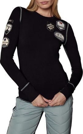 Alp N Rock Jet Setter Long Sleeve T-Shirt in Black/Silver Blue at Nordstrom, Size X-Small