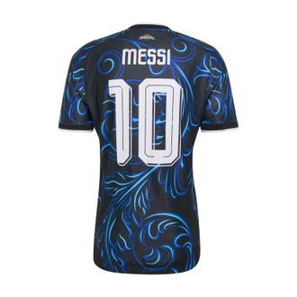 adidas Lionel Messi Argentina 2026 Away Authentic Jersey Asia Sizing Black Lucid Blue KH3935