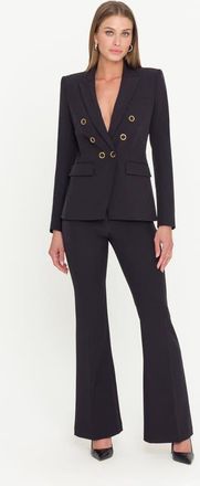 Generation Love Emilio Crepe Blazer in Black at Nordstrom, Size X-Small