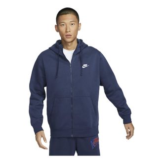 Nike Sportswear Club Fleece Full-Zip Hoodie Blue BV2646-410