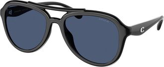 Coach HC8406U CW183 500287 Womens Sunglasses Black Size 55