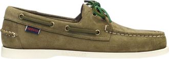 Sebago Green Lace-up Loafers