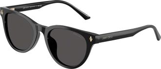 Jimmy Choo London JC5043D Asian Fit 500087 Womens Sunglasses Black Size 53