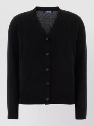 Max Mara wool ribes cardigan v neck long sleeves