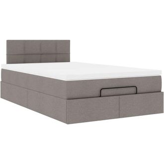 vidaXL Estructura De Cama Otomana Colch&oacute;n Tela Topo 120x190 Cm Vidaxl