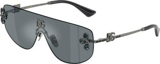 Dolce & Gabbana DG2333B 12866G Womens Sunglasses Gunmetal Size 138