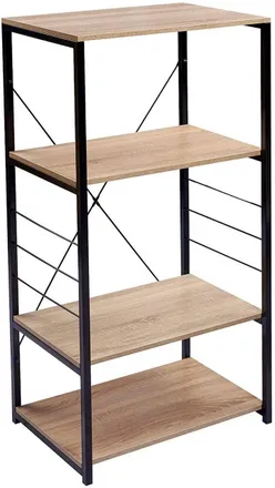 Woltu Scaffale Per Cucina 4 Ripiani Mensola Da Cucina Scaffalature 60x40x123.5cm Rovere - Woltu