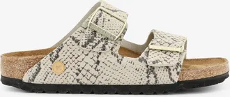 Birkenstock Sandali Arizona Snake Oyster in pelle con stampa pitonata - BIRKENSTOCK - gender_Woman
