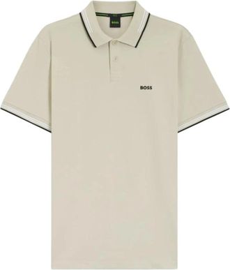 HUGO BOSS Paul Polo - Heren - Polos - Beige - M - Katoen - Tops