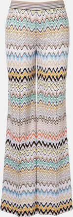 Missoni Pantalones anchos Wave de tiro alto