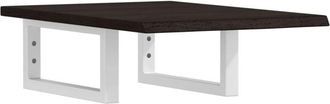vidaXL Basin Shelf Wall Mounted Steel and Solid Wood Oak Vidaxl