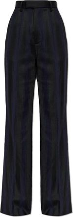 Vivienne Westwood Ray Wool Broeken - Dames - Wijde Broeken - Zwart - M - Wol - Broeken
