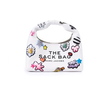 Marc Jacobs Tassen, Dames, Veelkleurig, ONE Size, Leer, The Sticker Mini Sack Bag