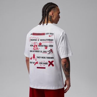 Nike Jordan Mens Jordan Brooklyn T-Shirt in White | IR2121-100