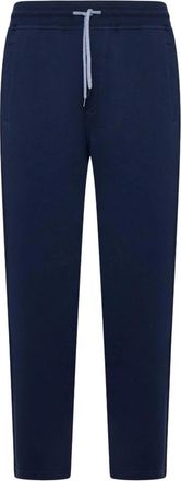 Brunello Cucinelli Blauwe Trekkoordbroek voor Mannen - Heren - Sweatpants - Blauw - 2XL - Broeken
