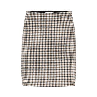 Part Two Bruin Geruit Stijl Rok - Dames - Rokken - Veelkleurig - Maat: 2XL