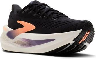 Brooks Glycerin Max 2 Hybrid Running Shoe in Black/peach/clear at Nordstrom, Size 10.5