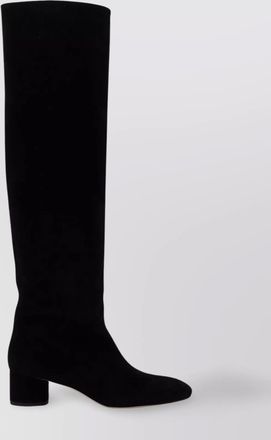 Aeyde suede block heel over-the-knee boots