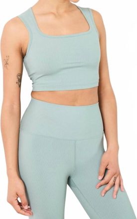 YEAR OF OURS Ribbed Diana Bra In Basil
