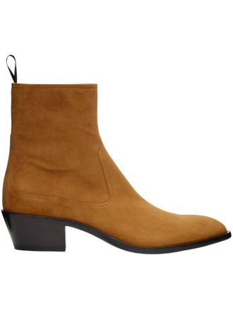 Bally Mens Gaiman Suede Leather Boots In Deserto