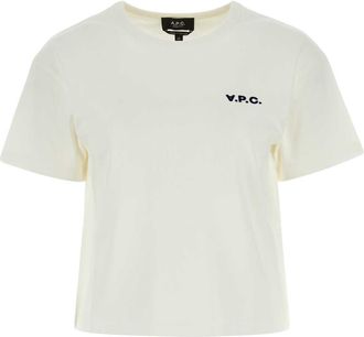 A.P.C. A. P.C. Ivory Cotton T-shirt