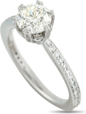 Luxury Bazaar Platinum 1.58ct Diamond Ring MF40-051826