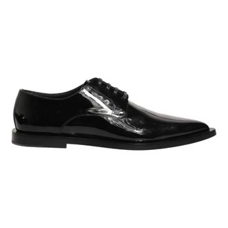 Dolce & Gabbana Business Shoes, male, Black, Size: 8 1/2 US Derby Dress Shoes