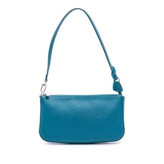 Louis Vuitton Pre-owned Shoulder Bags, female, Blue, Size: ONE SIZE Pre-owned Vintage Shoulder Bag